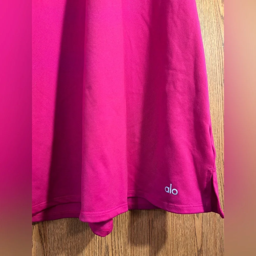 ALO Yoga Charmed Tennis Dress in Magenta Crush - Picture 7 of 9